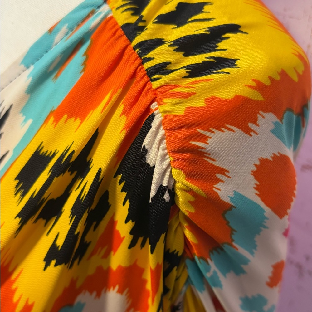 Fashion to Figure Multicolor Abstract Dress - Picture 7 of 10